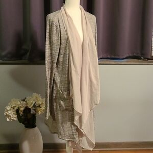 Anthropologie NWT Long Sweater With Scarf - Ladies Medium